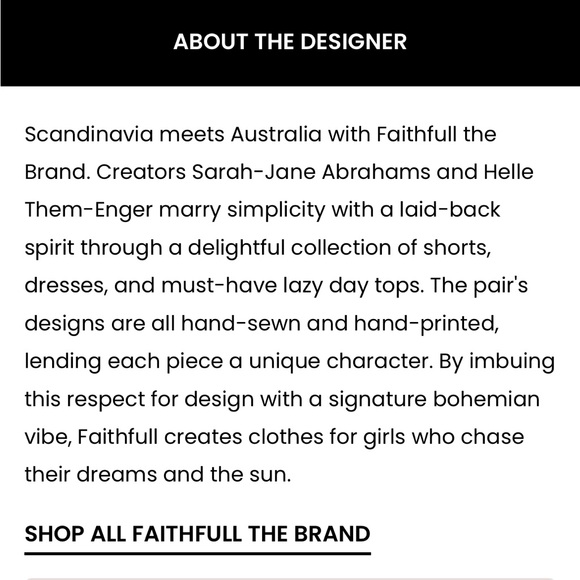 NWT Faithfull The Brand Elissa Mini Dress - Picture 9 of 9